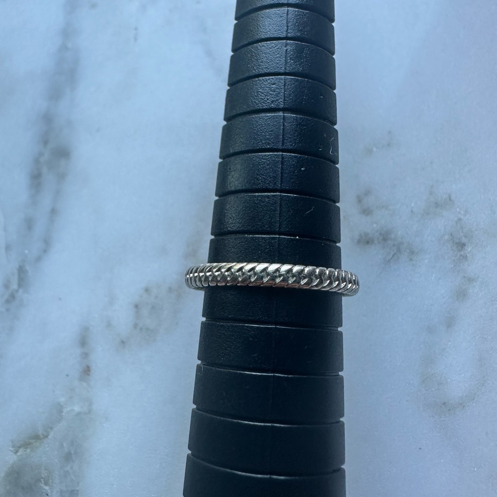 Fendi Silver Logo Ring - image 7